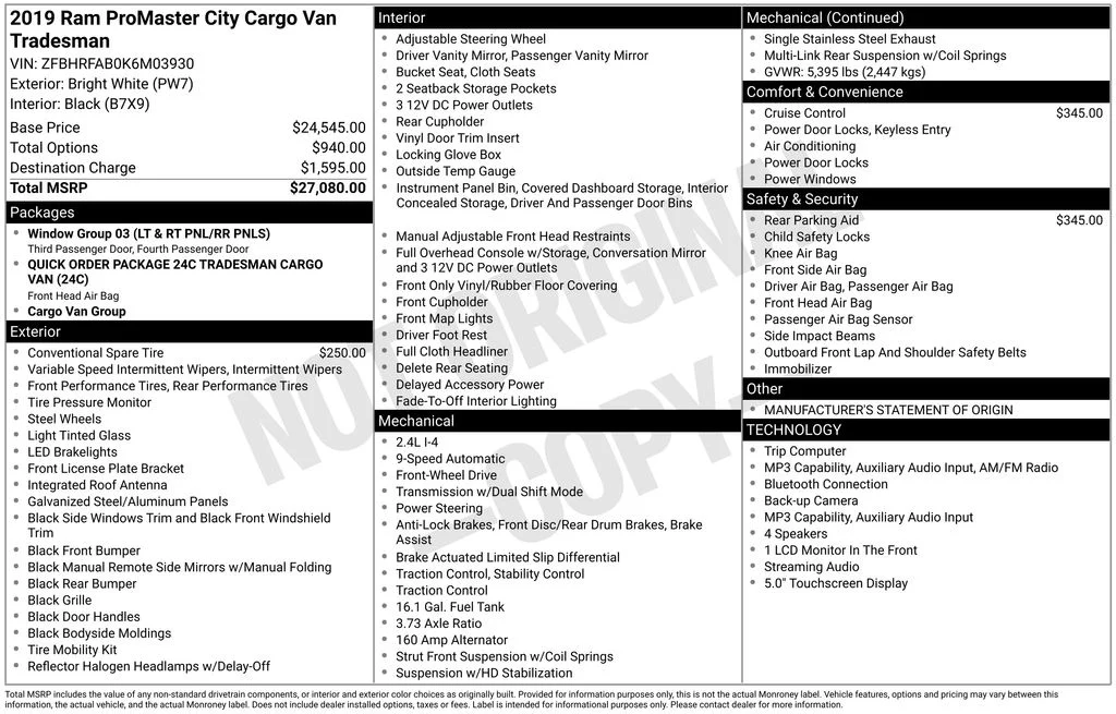Used 2019 White Ram Tradesman image 7