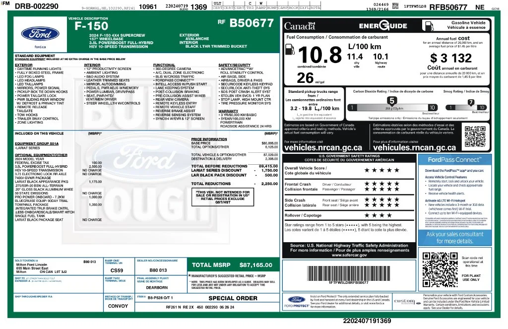 Certified Used 2024 Gray Ford Lariat image 2