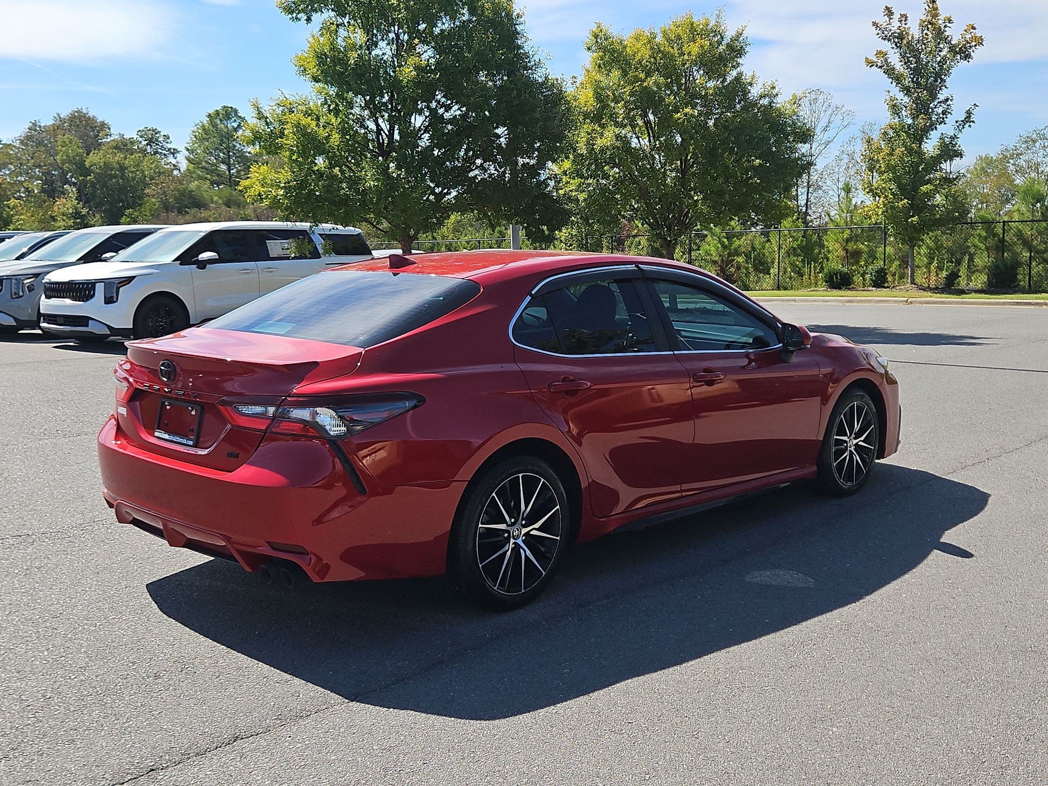 Used 2022 SUPERSONIC RED Toyota SE image 7
