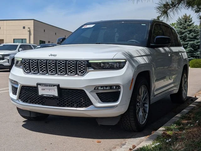 Used 2023 Bright White Clearcoat Jeep Summit image 5