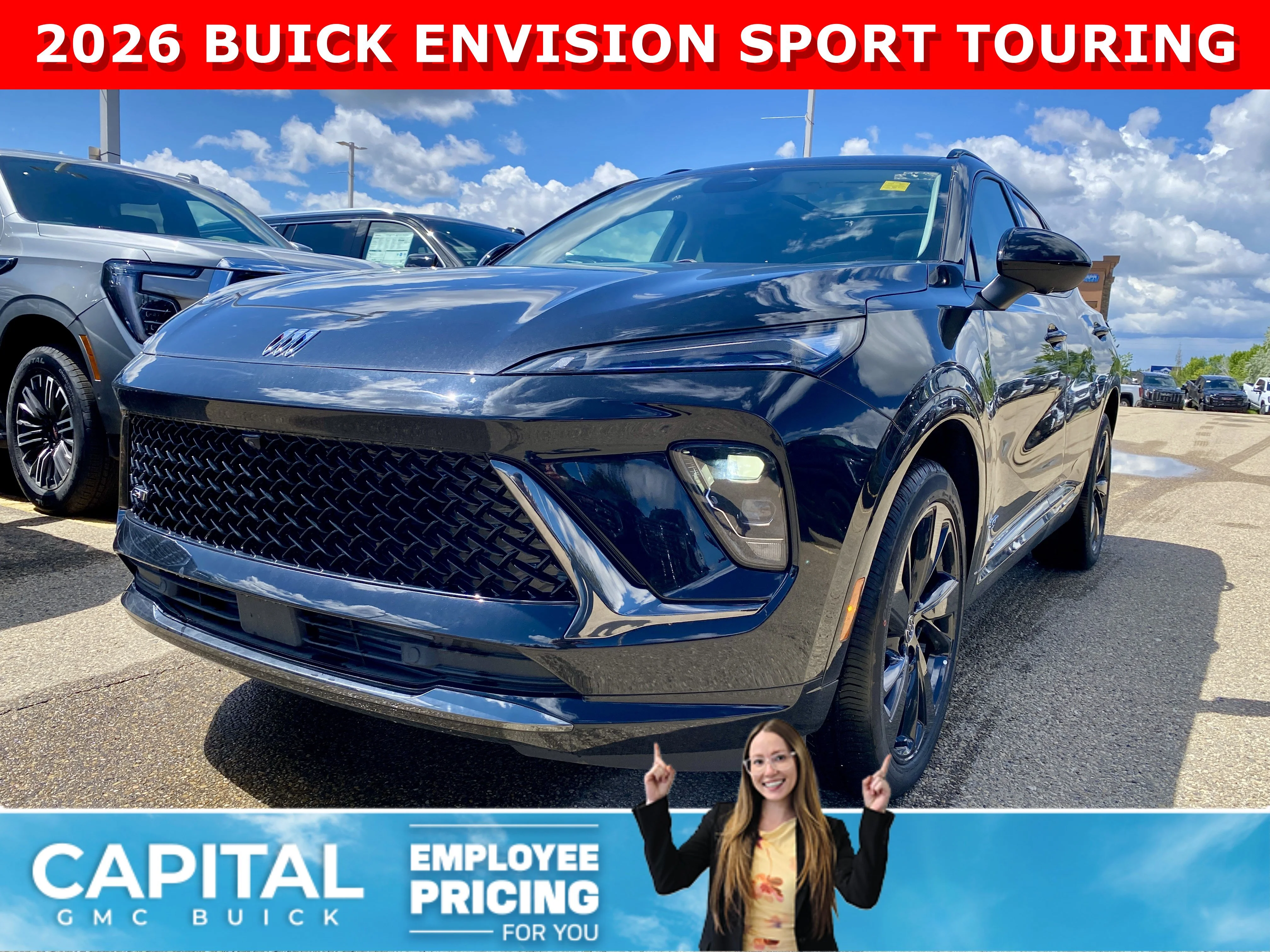 New 2026 EBONY TWILIGHT METALLIC Buick Sport Touring image 1