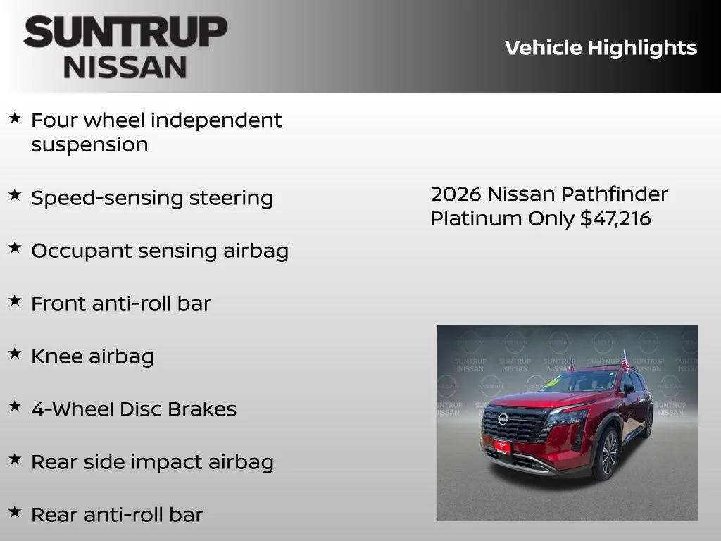 New 2026 Red Nissan Platinum image 16