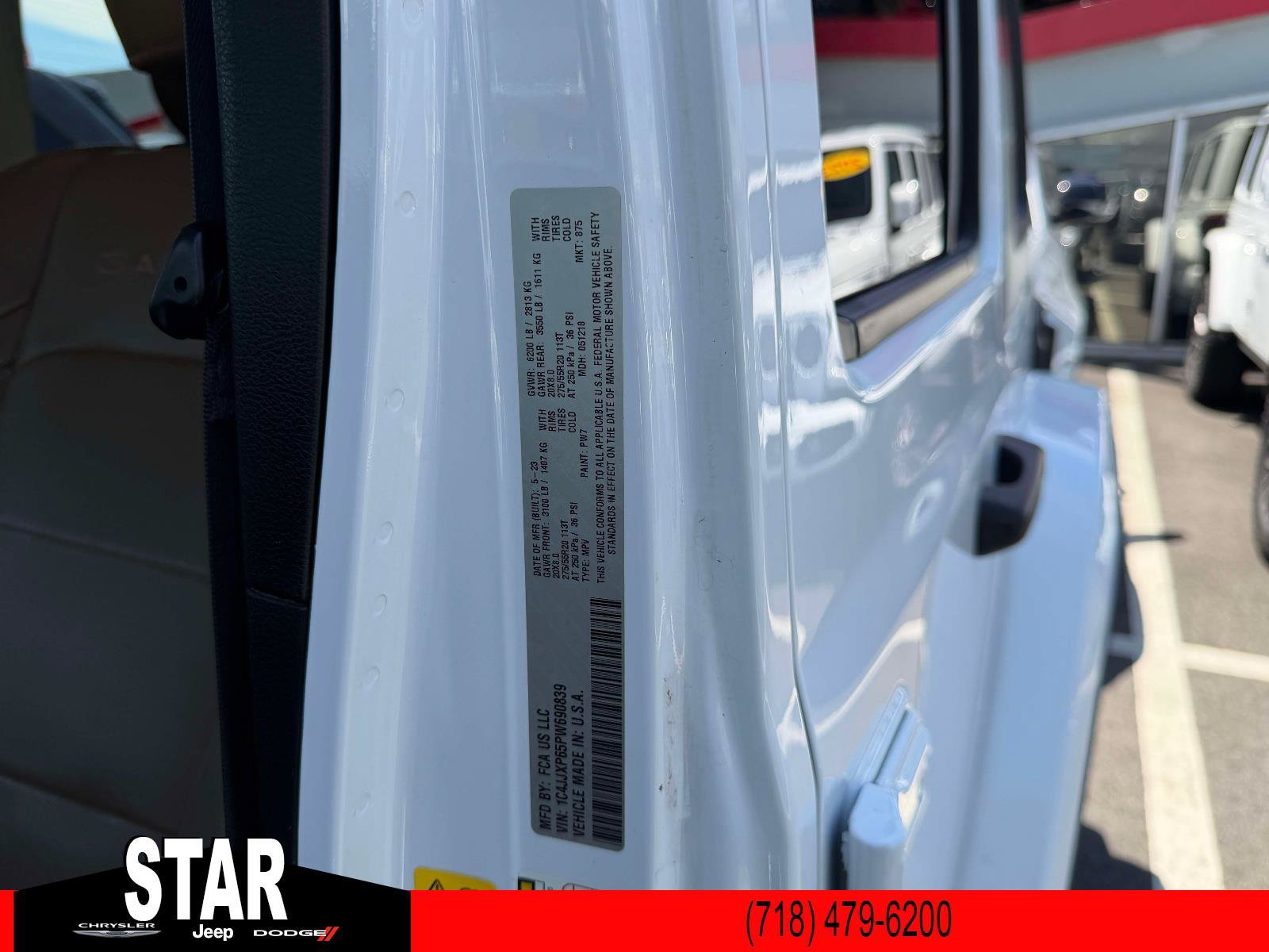 Used 2023 Bright White Clearcoat Jeep Sahara image 19