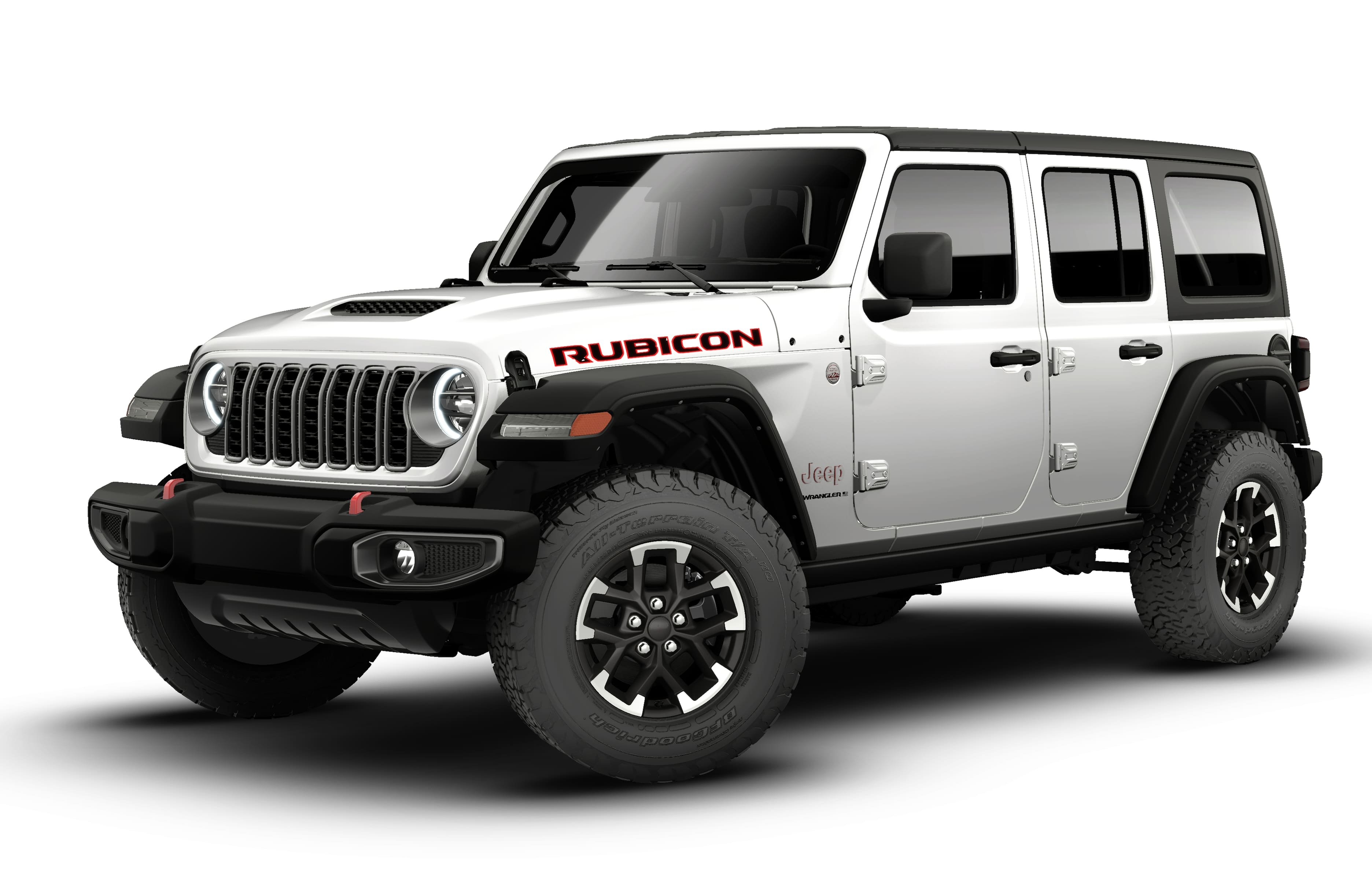 New 2026 Bright White Clear-Coat Exterior Paint Jeep Rubicon image 13