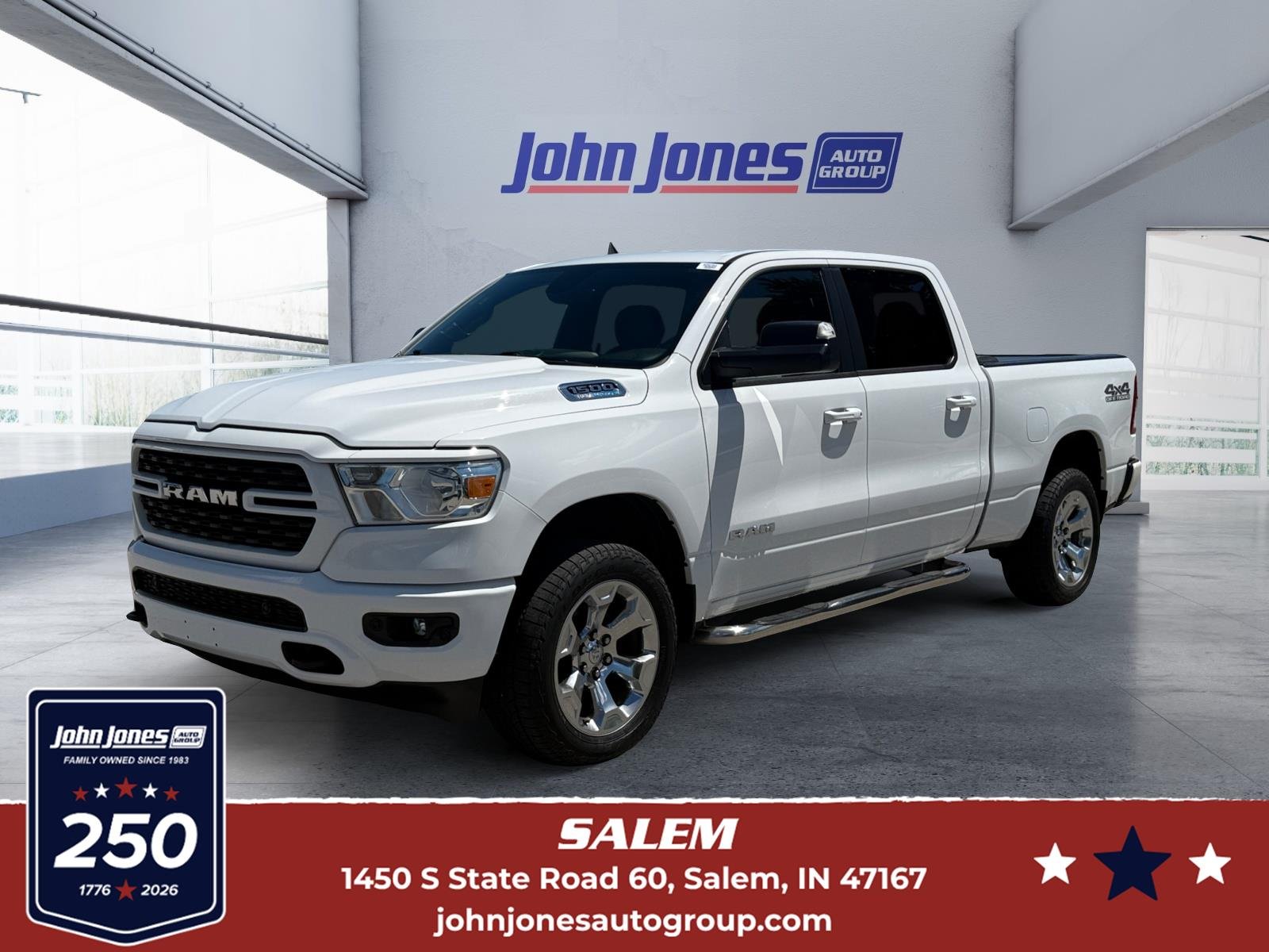 Used 2024 WHITE RAM BIG HORN 4X4 CREW CAB 6