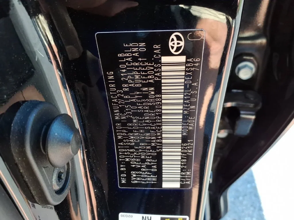 Used 2024 Midnight Black Metallic Toyota SE Nightshade image 17
