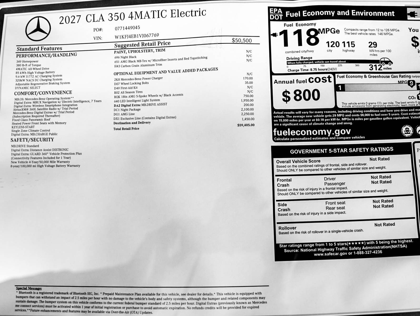 New 2027 Night Black Mercedes-Benz CLA 350 image 27