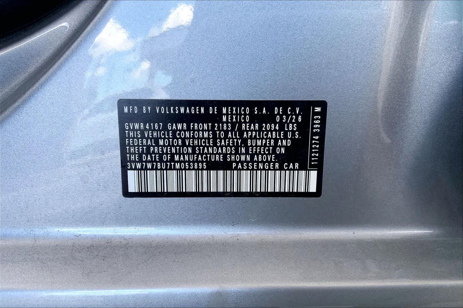 New 2026 Pyrite Silver Metallic Volkswagen SE image 21