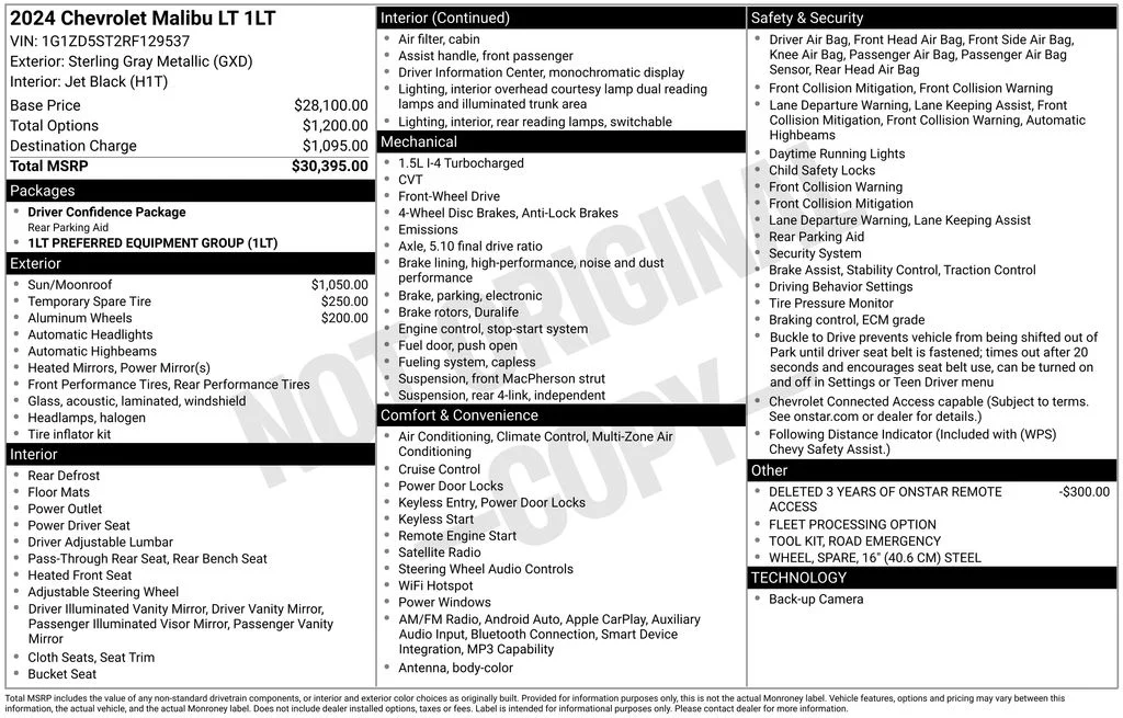 2024 Chevrolet Malibu 1LT - Photo 9