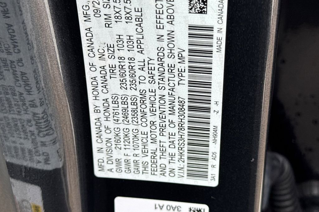 Certified Used 2024 Meteorite Gray Metallic Honda EX-L image 37