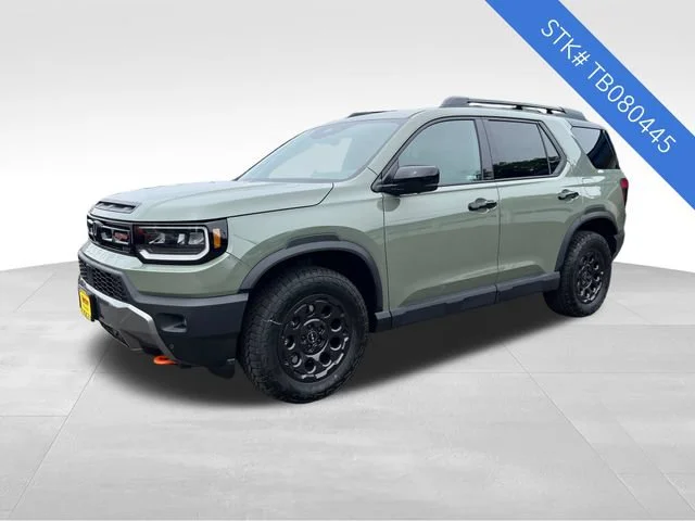 New 2026 Ash Green Metallic Honda TrailSport Elite Blackout image 3