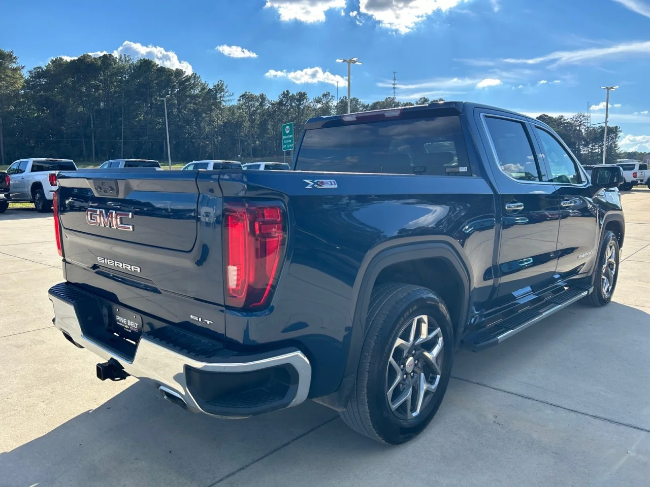 Used 2023 PACIFIC BLUE METALLIC GMC SLT image 3