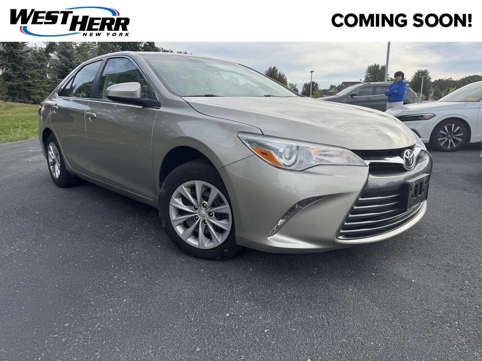 Used 2017 Creme Brulee Mica Toyota LE image 1
