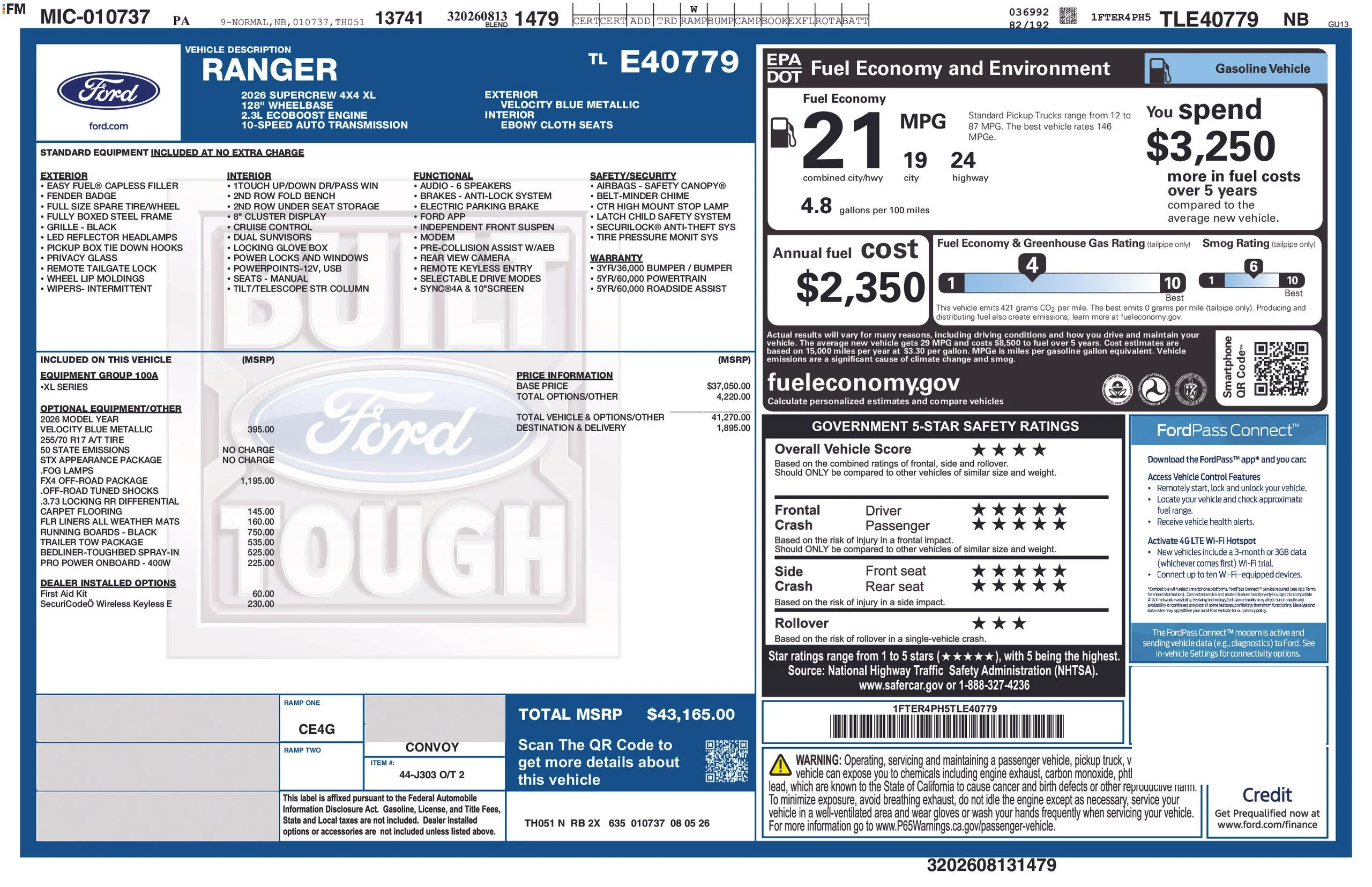 New 2026 Blue Ford XL image 6