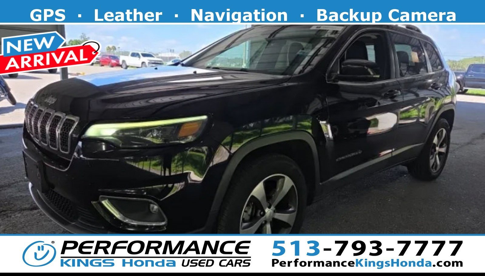 Used 2020 Diamond Black Crystal Pearlcoat Jeep Limited image 1