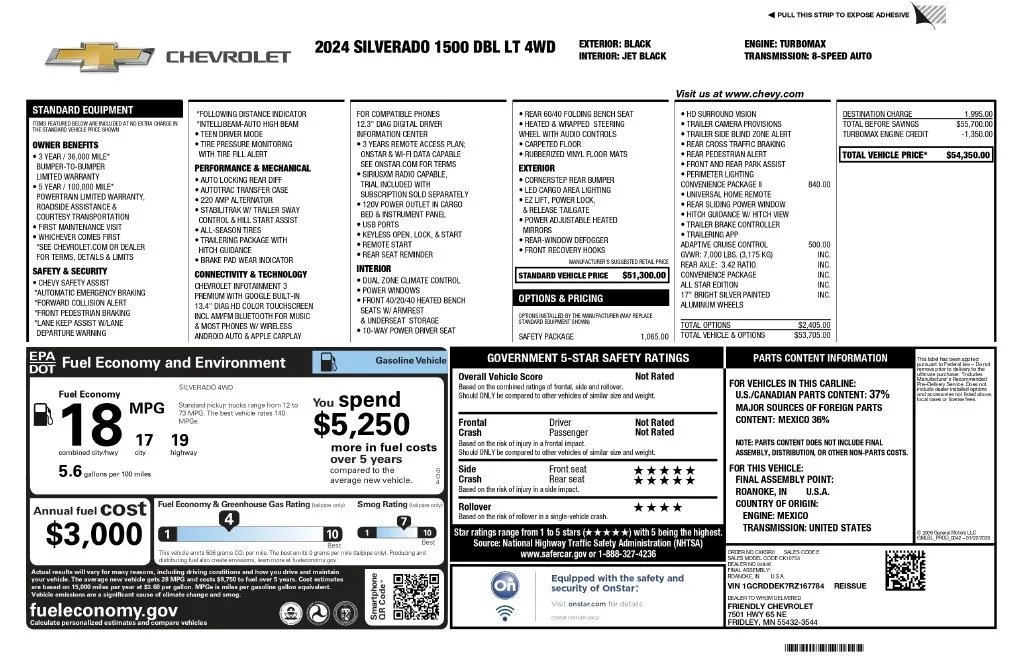 Used 2024 Black Chevrolet LT image 2