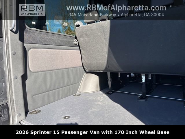 New 2026 Obsidian Black Metallic Mercedes-Benz 170 Wheel Base 15 Passenger image 37