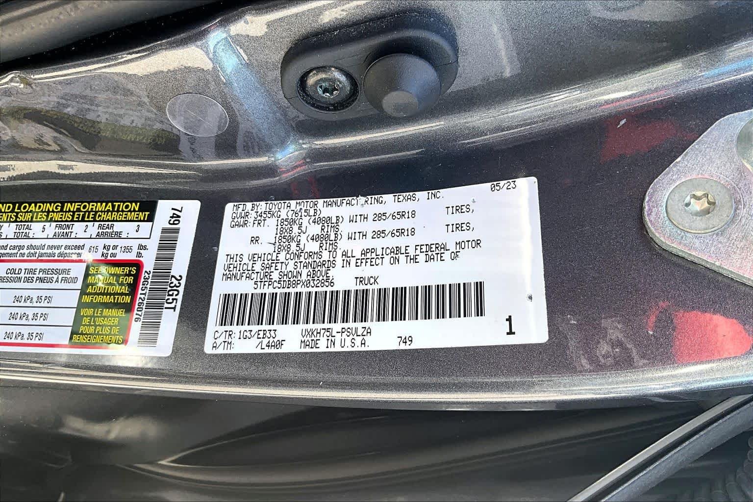 Used 2023 Magnetic Gray Metallic Toyota TRD Pro Hybrid image 37