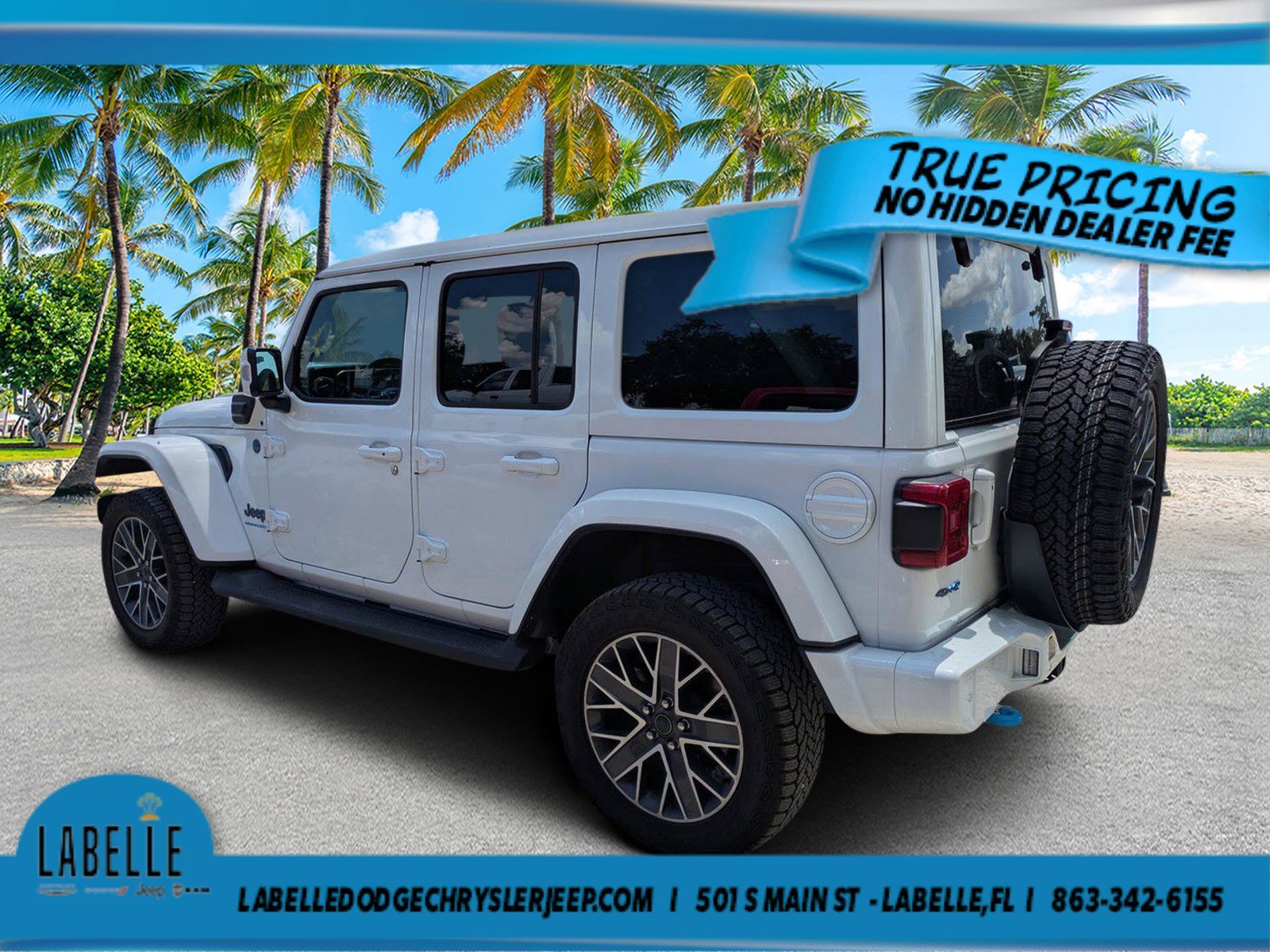 Used 2024 Bright White Clearcoat Jeep High Altitude image 5