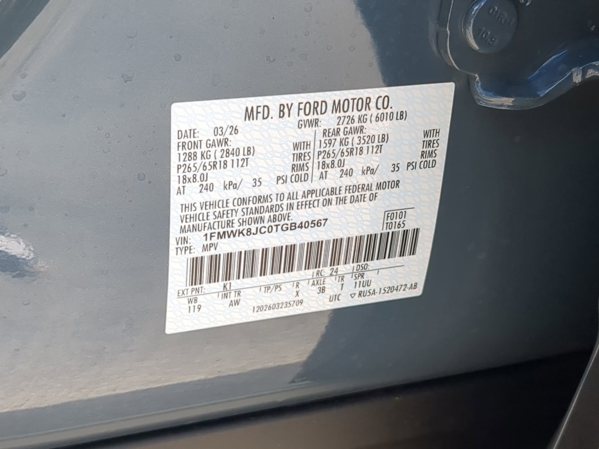 New 2026 Vapor Blue Metallic Ford Tremor® image 71