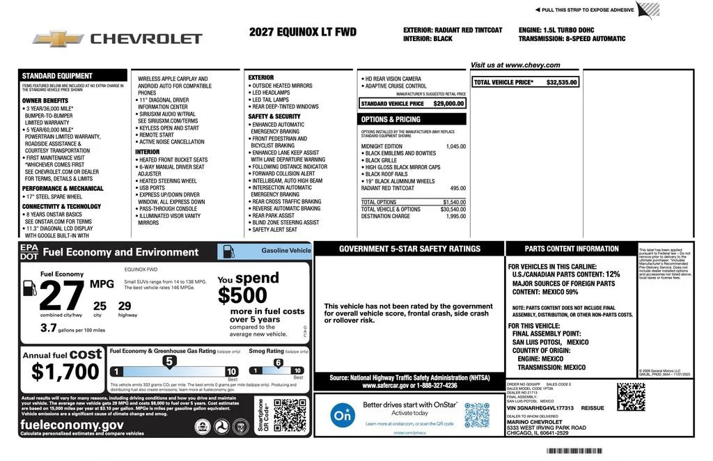 2027 Chevrolet Equinox LT - Photo 2