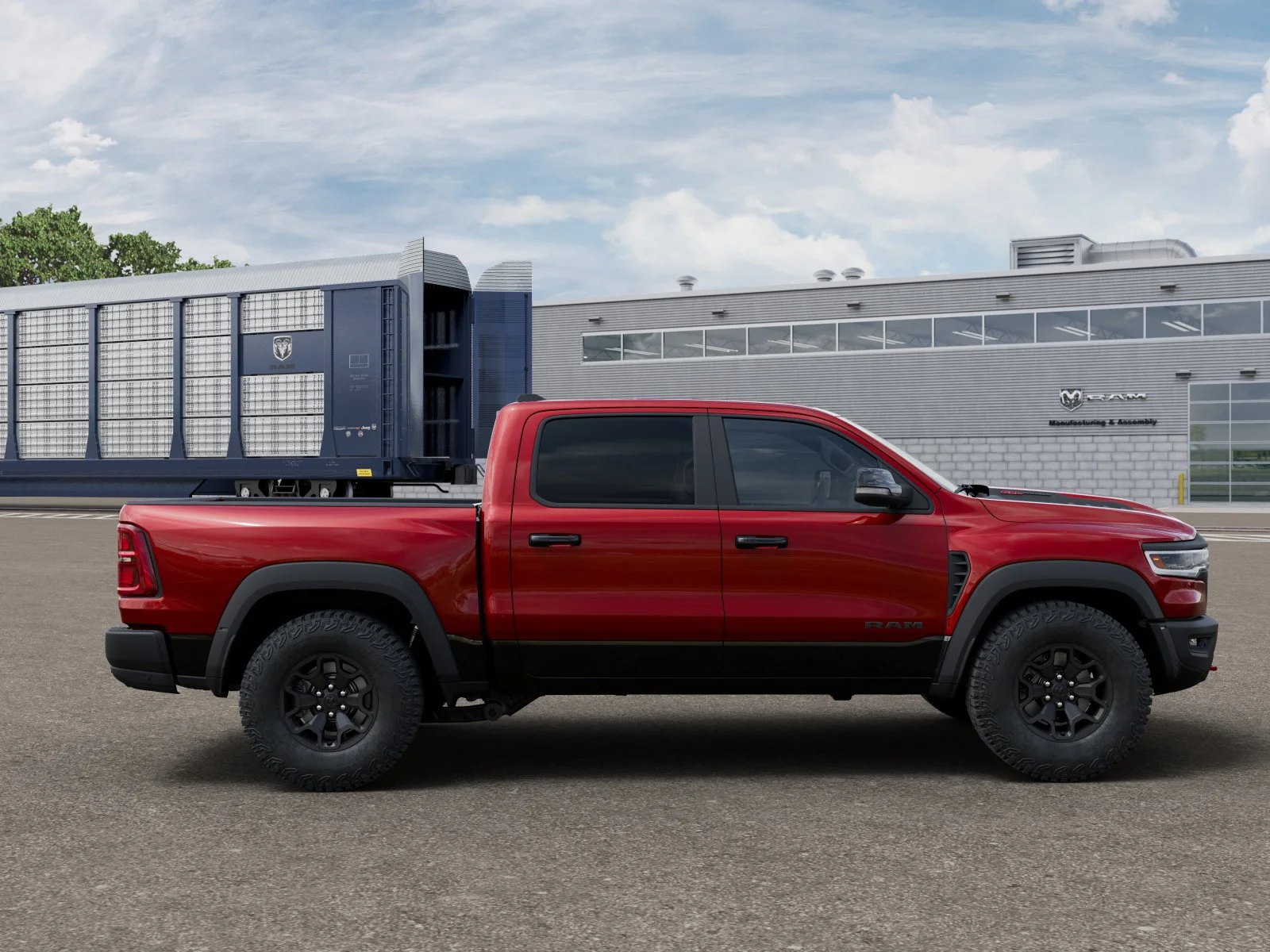 New 2027 Molten Red Pearl-Coat Exterior Paint RAM TRX image 21