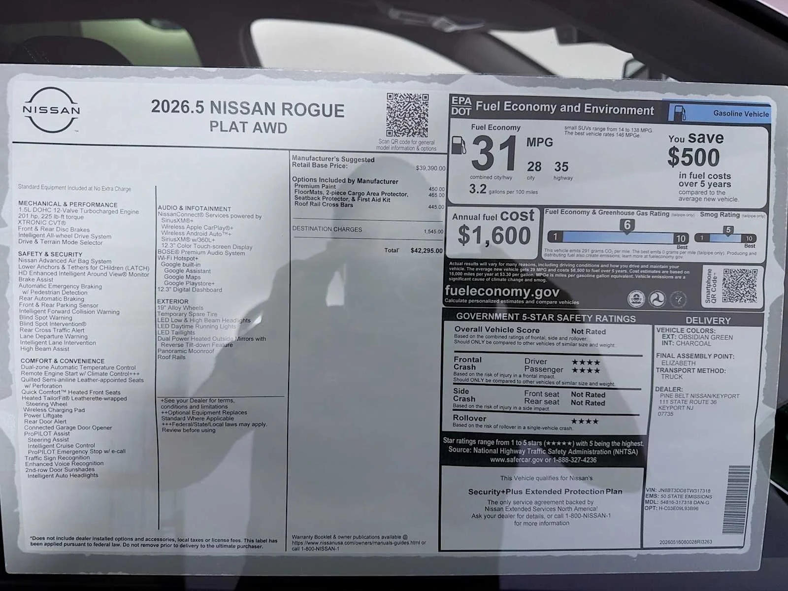 New 2026 Obsidian Green Nissan Platinum image 6