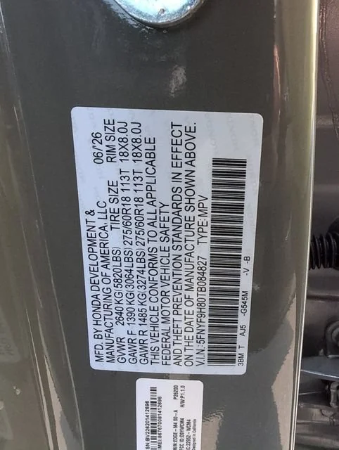 Certified Used 2026 Ash Green Metallic Honda TrailSport Elite Blackout image 18