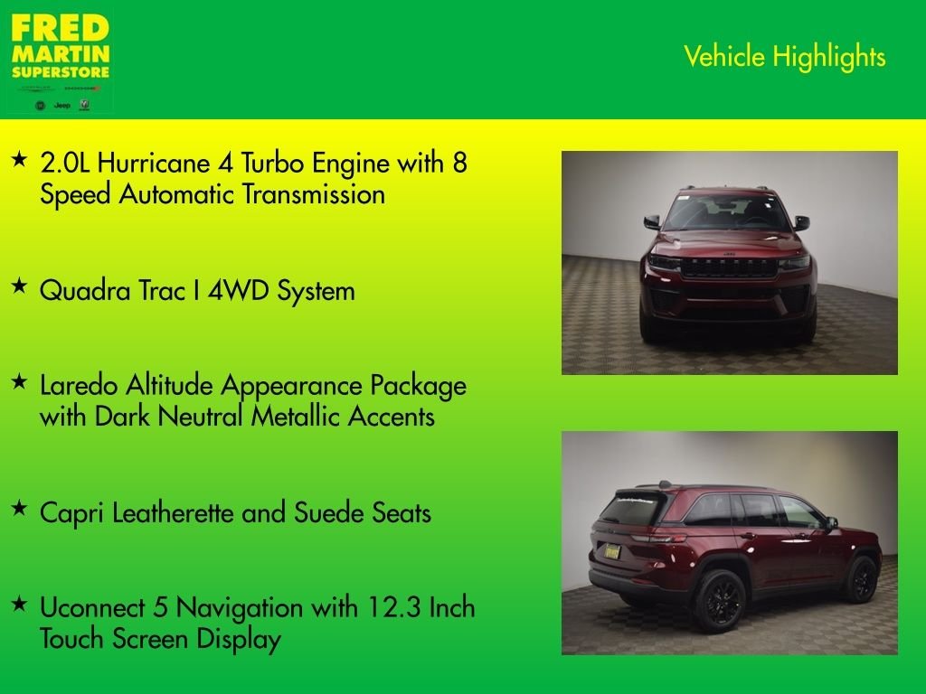 New 2026 Velvet Red Pearl-Coat Exterior Paint Jeep Laredo Altitude image 14