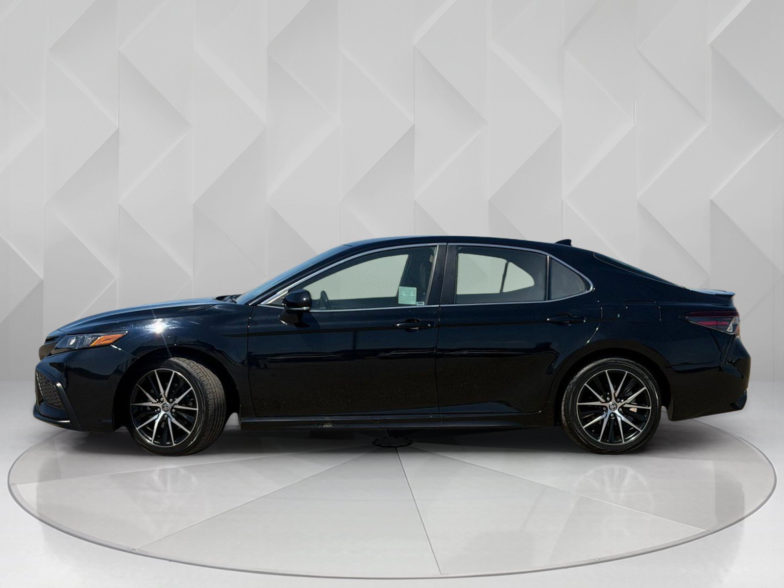 Certified Used 2023 Midnight Black Metallic Toyota SE image 2