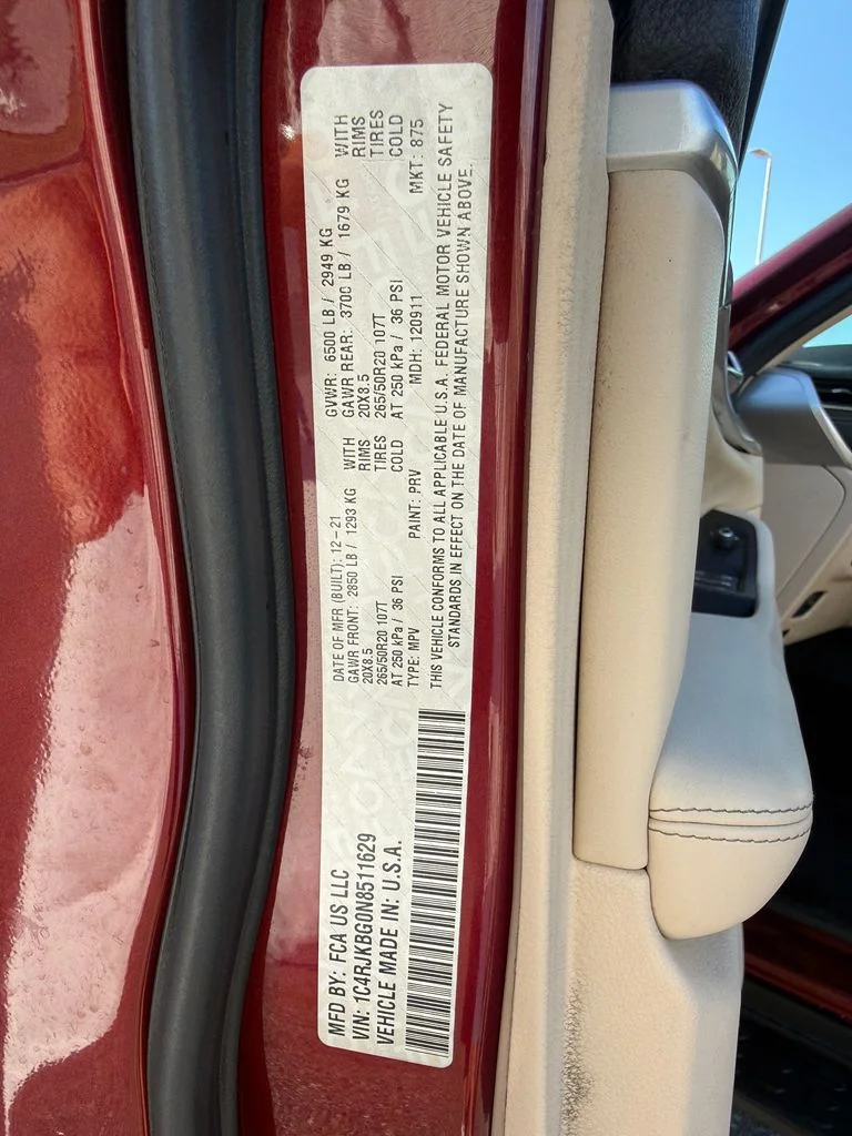 Used 2022 Red Jeep Limited image 24