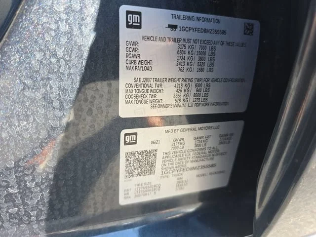 Used 2021 SHADOW GRAY METALLIC Chevrolet LT Trail Boss image 34