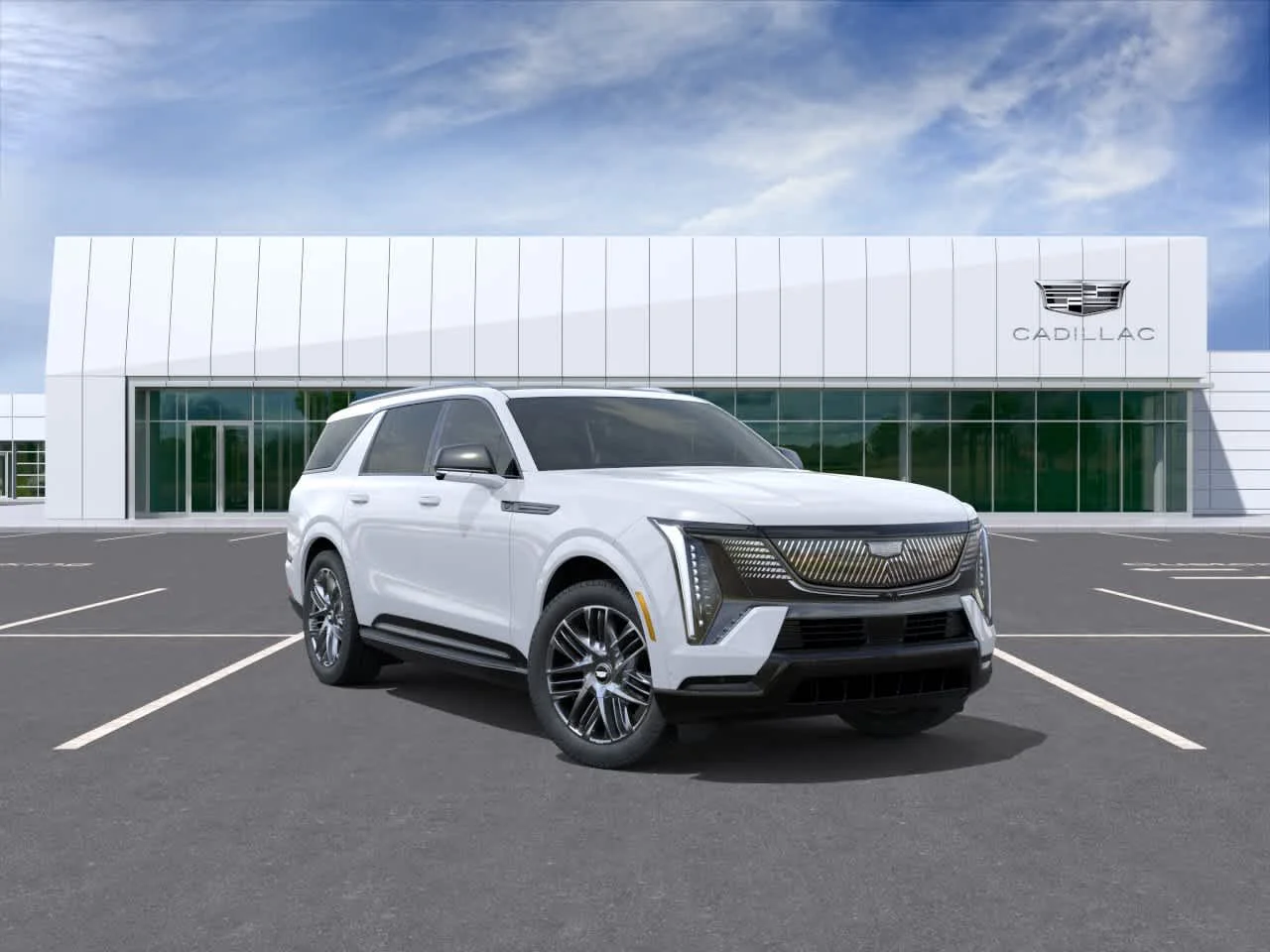 New 2026 Vibrant White Tricoat Cadillac Sport image 1