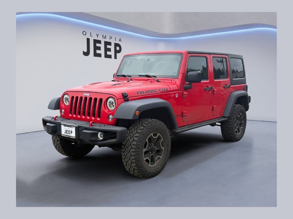 Used 2015 Red Jeep Unlimited Rubicon image 1