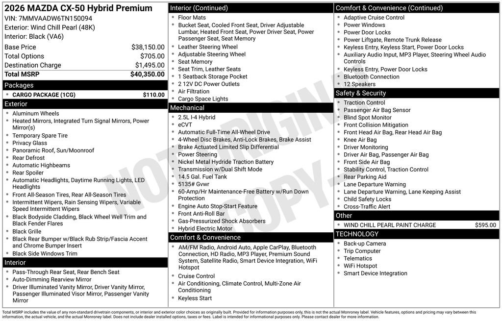 Certified Used 2026 Pearl Mazda Premium image 4