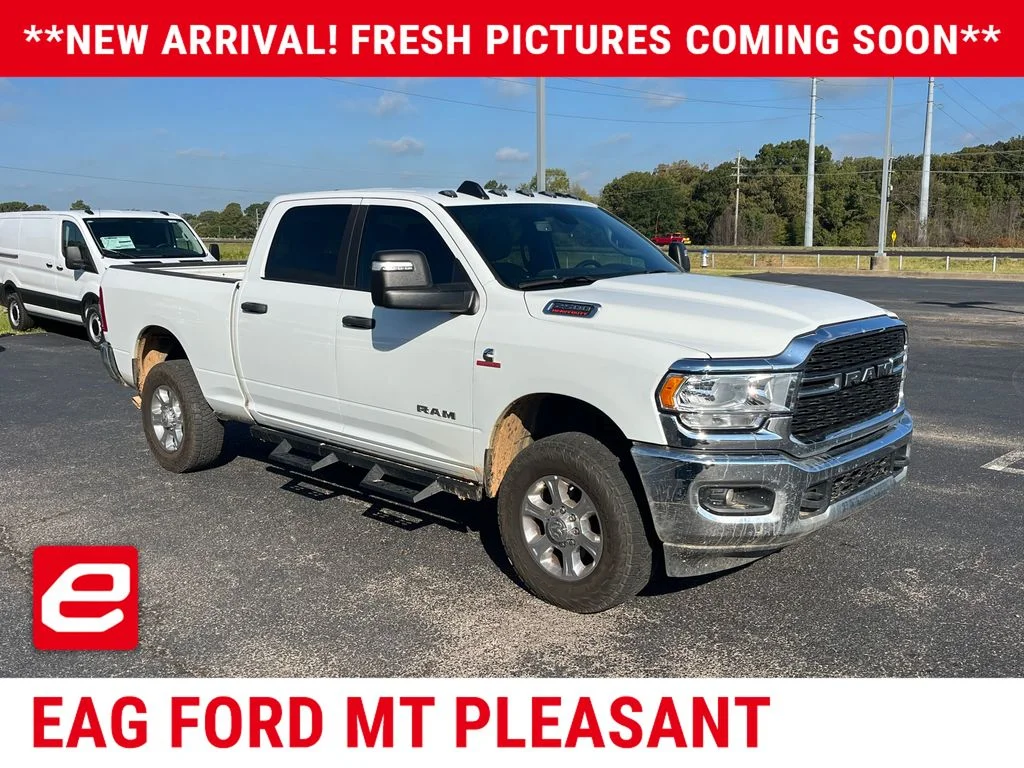 Used 2024 Bright White Clearcoat Ram Big Horn image 1
