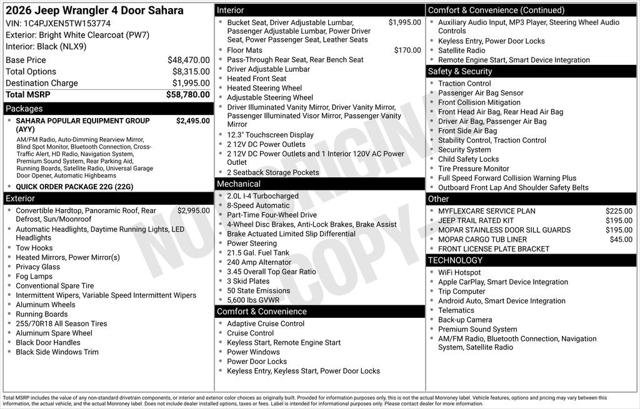 2026 Jeep Wrangler 4-Door Sahara - Photo 48