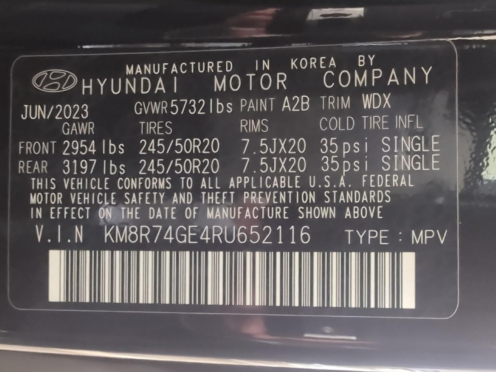 Used 2024 Abyss Black Pearl Hyundai Calligraphy image 9