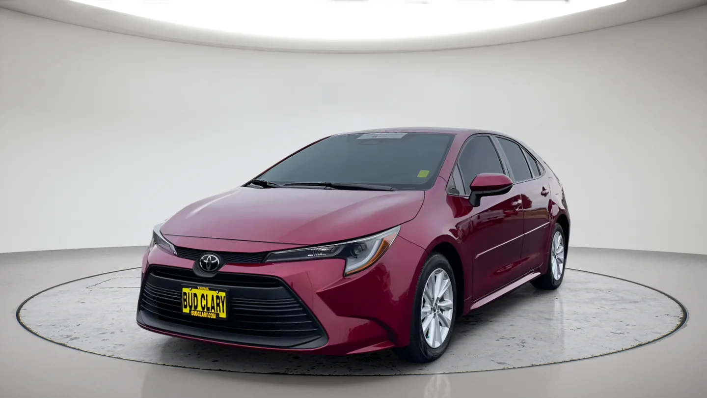 Certified Used 2025 Red Toyota LE image 1