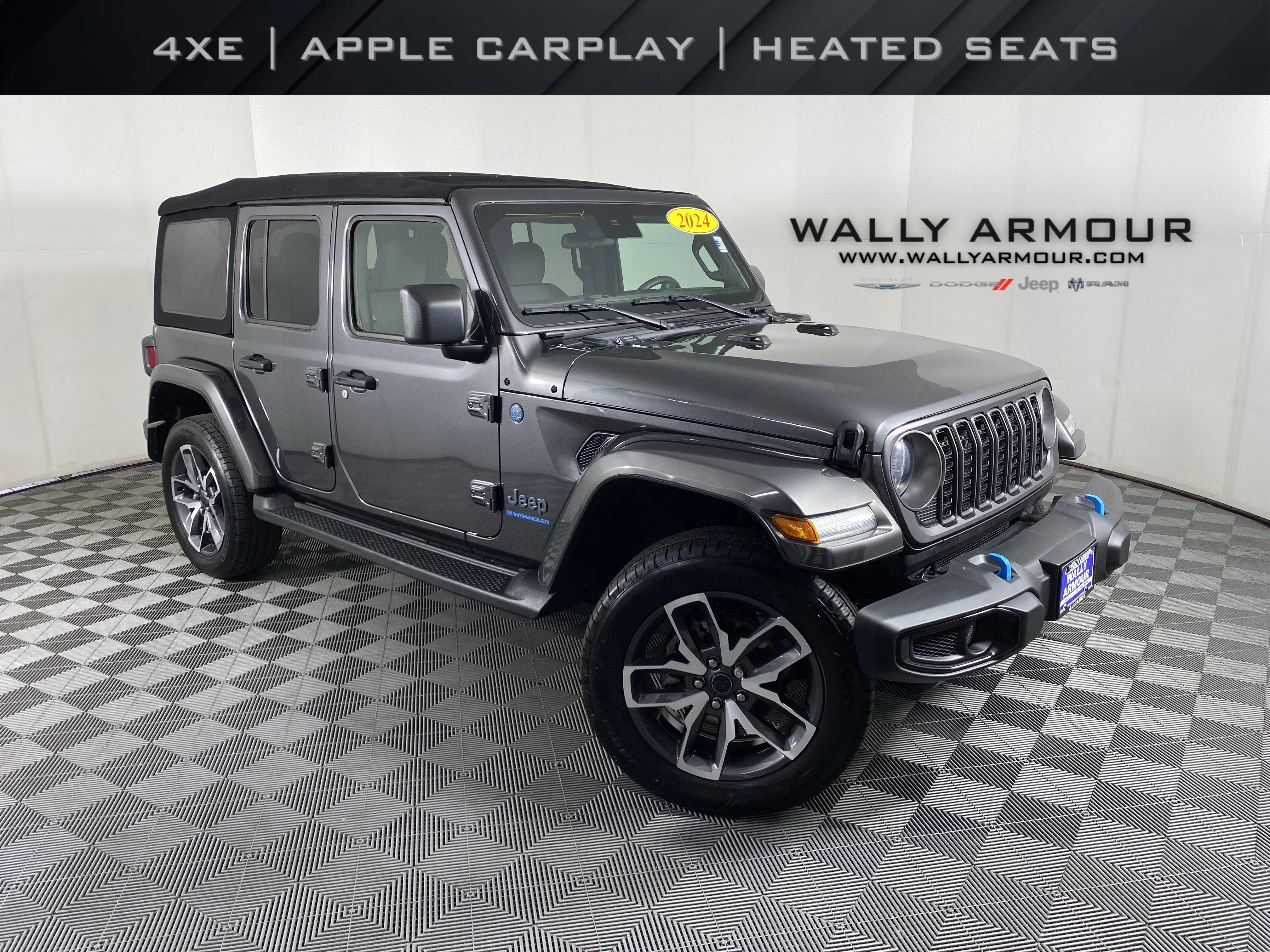 Used 2024 Granite Crystal Metallic Clearcoat Jeep Sport S image 1