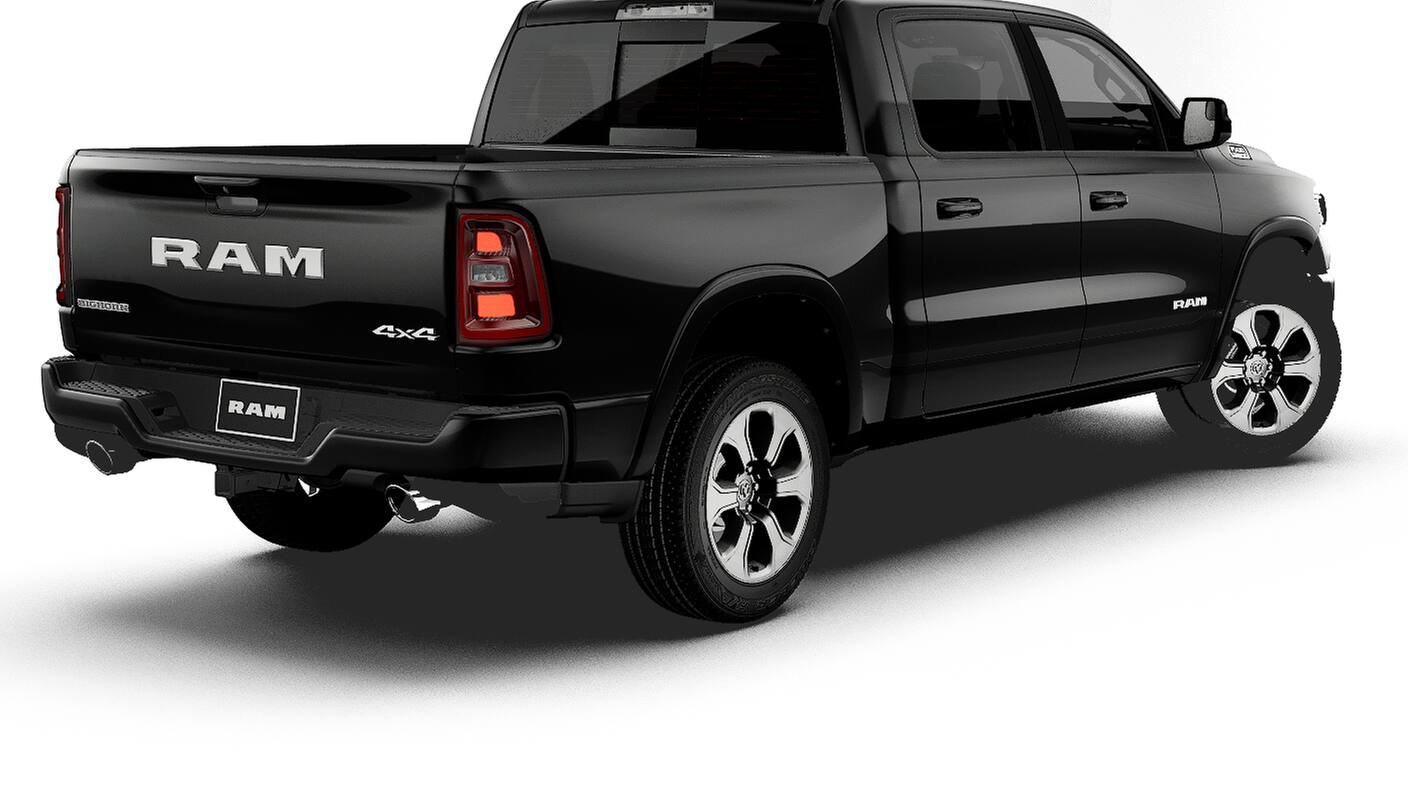 New 2027 Diamond Black Crystal Pearl-Coat Exterior Paint RAM BIG HORN image 2