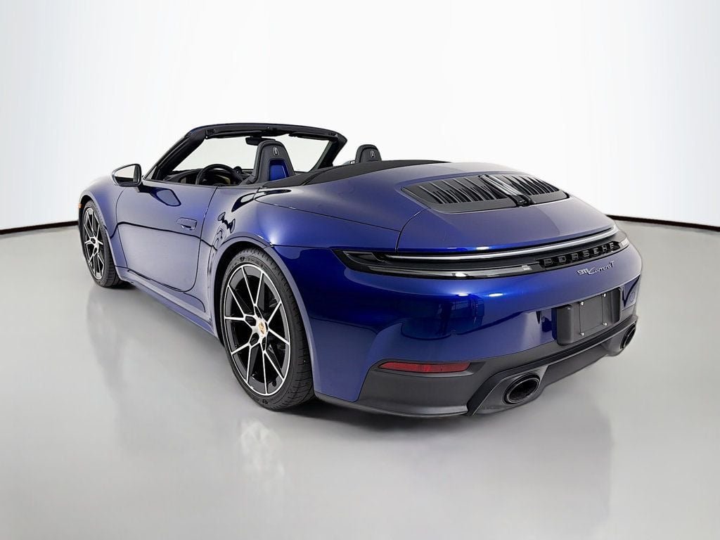 Used 2026 Gentian Blue Metallic Porsche Carrera T Cabriolet image 3
