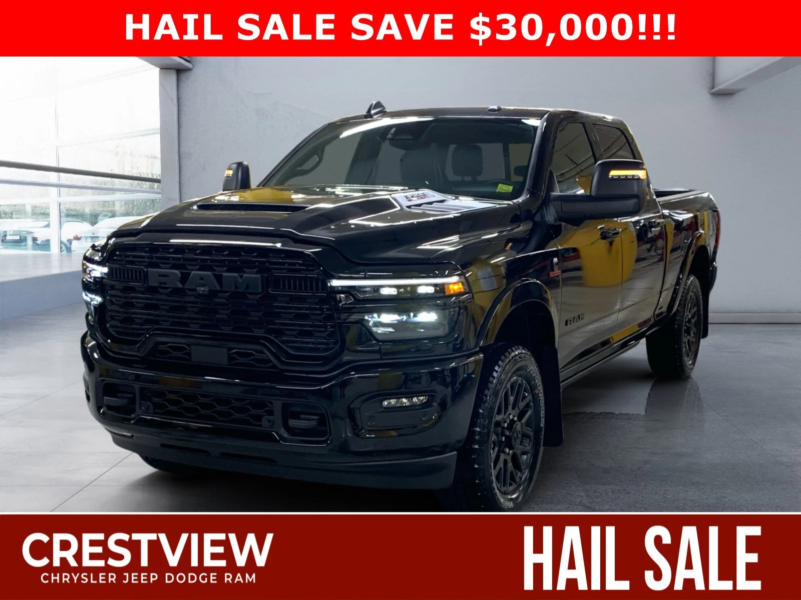 New 2026 Diamond Black Crystal Pearl Ram Limited image 1