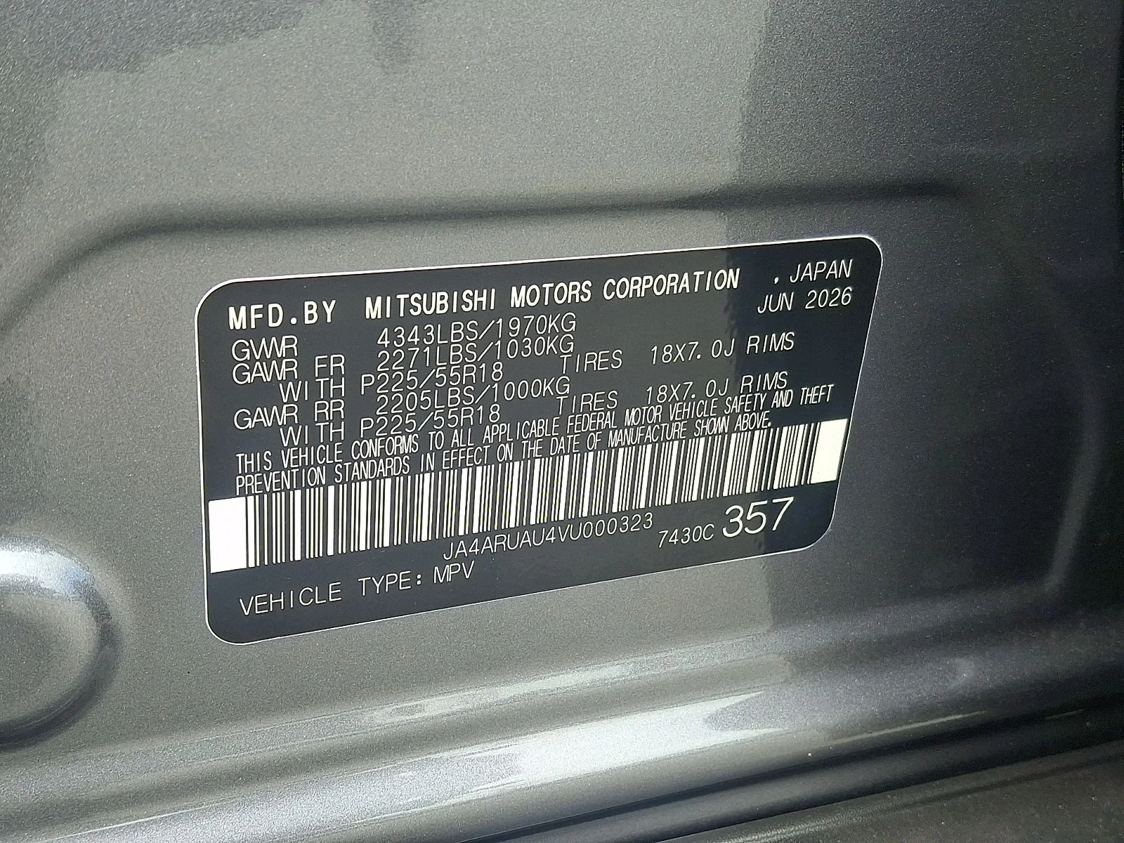 New 2027 Gray Mitsubishi 2.0 ES image 20