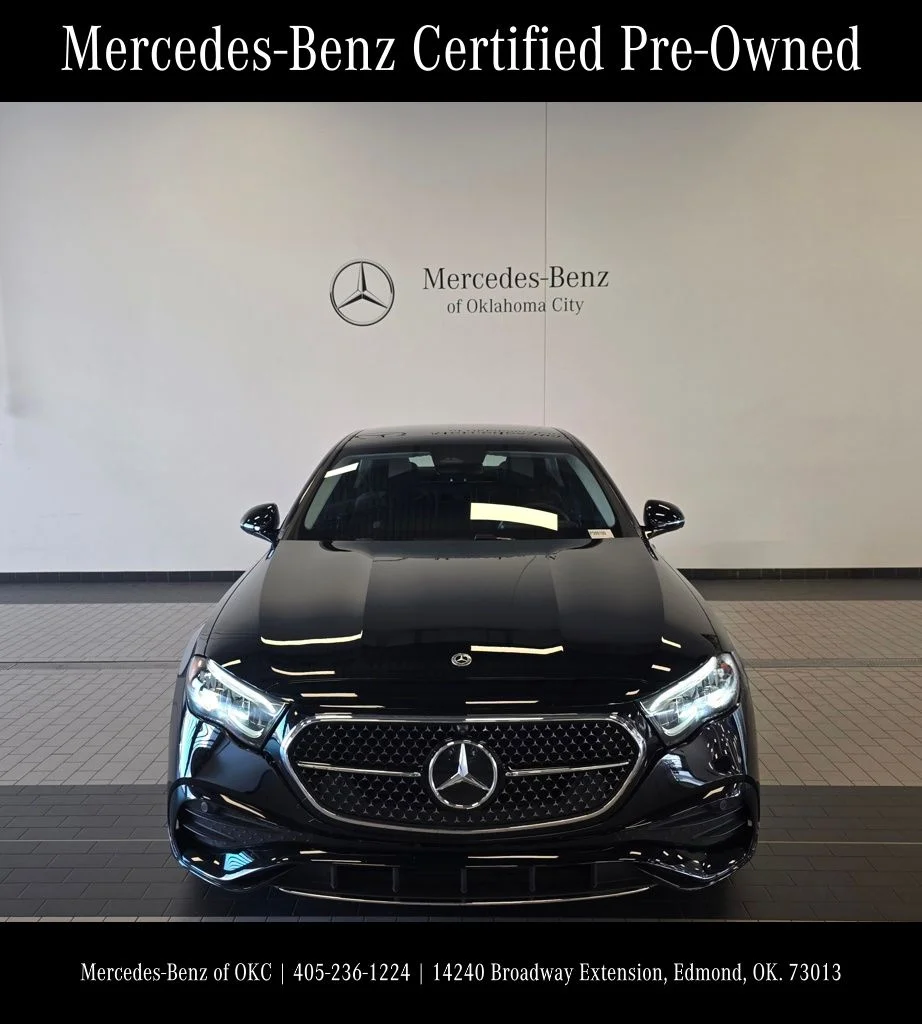 Certified Used 2025 Black Mercedes-Benz E 350 image 2