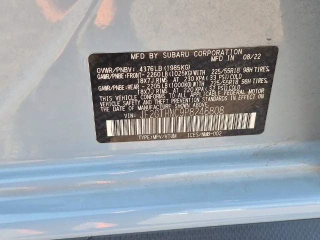 Used 2023 Gray Subaru Limited image 40