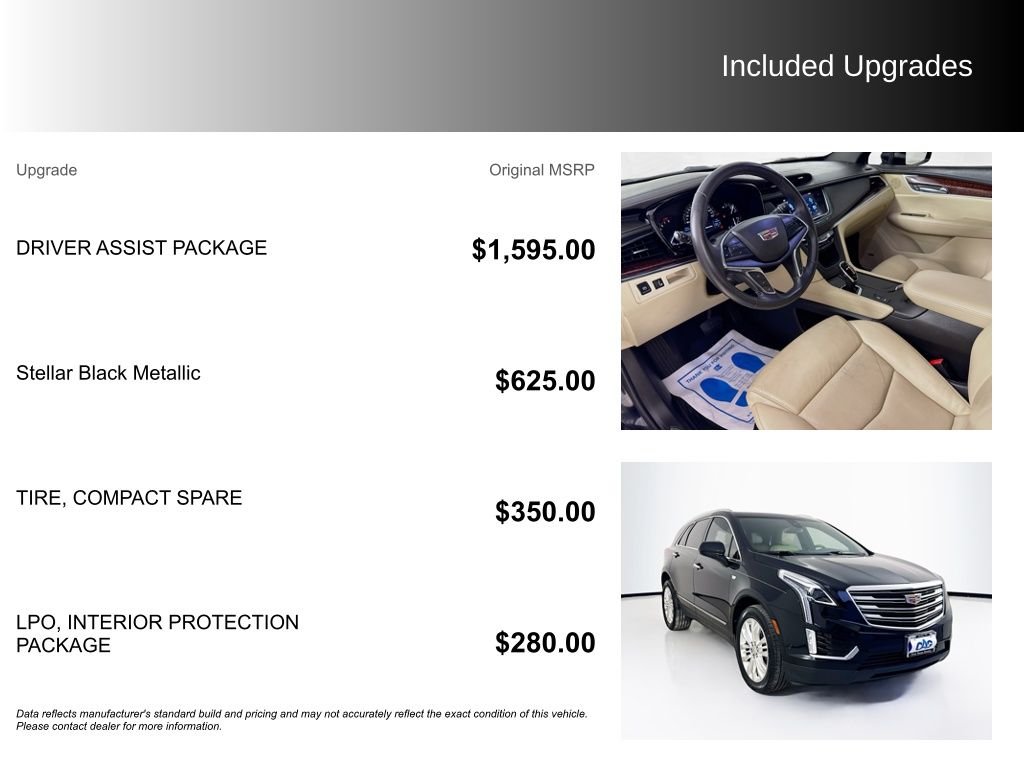 Used 2018 Stellar Black Metallic Cadillac Premium Luxury image 5