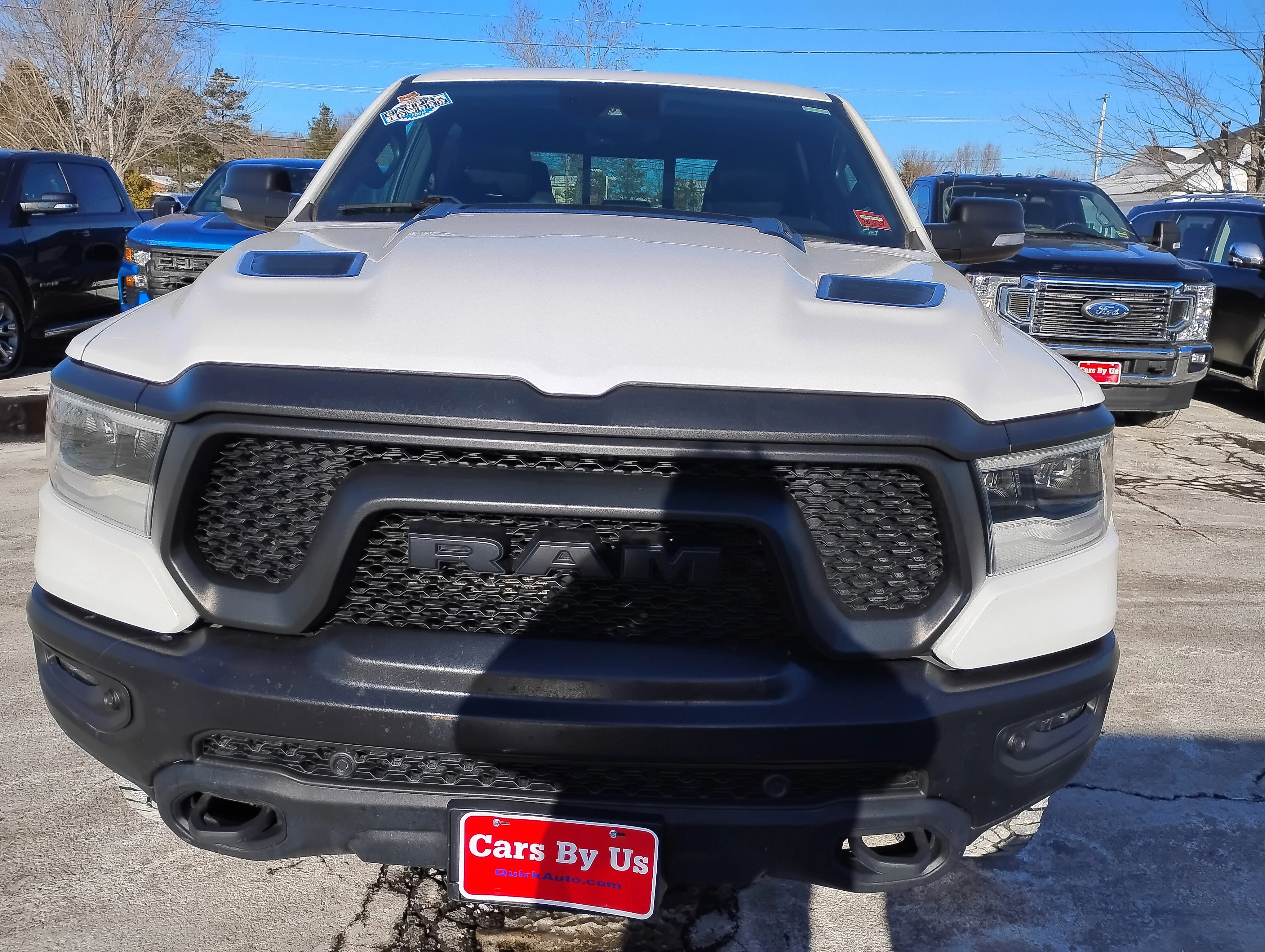 Used 2021 Bright White Clearcoat Ram Rebel image 2
