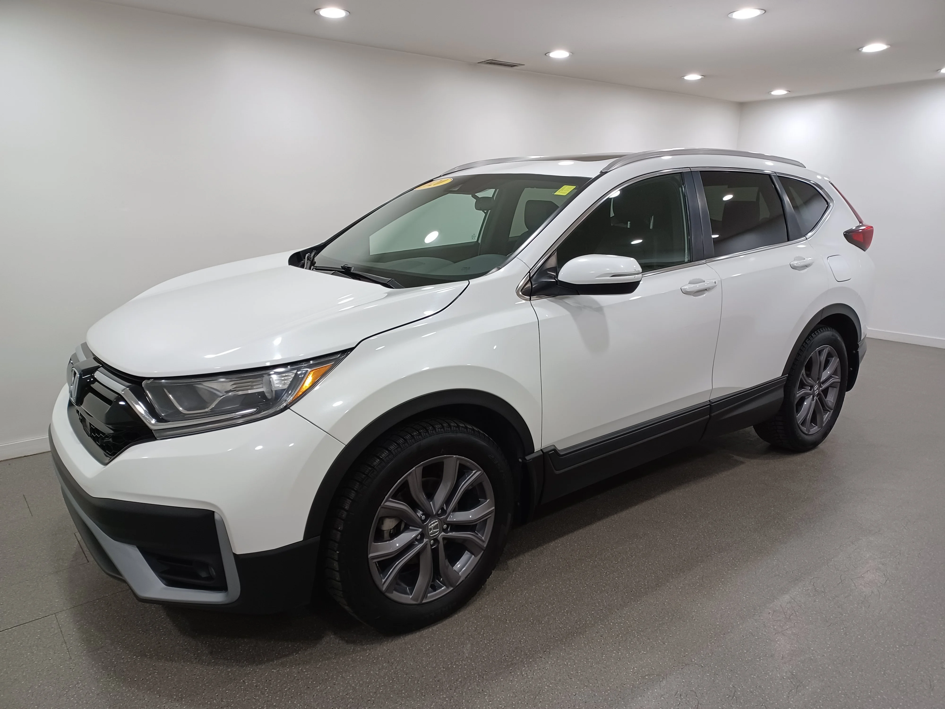 Used 2020 Platinum White Pearl Honda Sport AWD*Adaptive Cruise | Remote Start | Htd Seats | Sunroof | Htd Wheel | Lane Keep Assist image 2