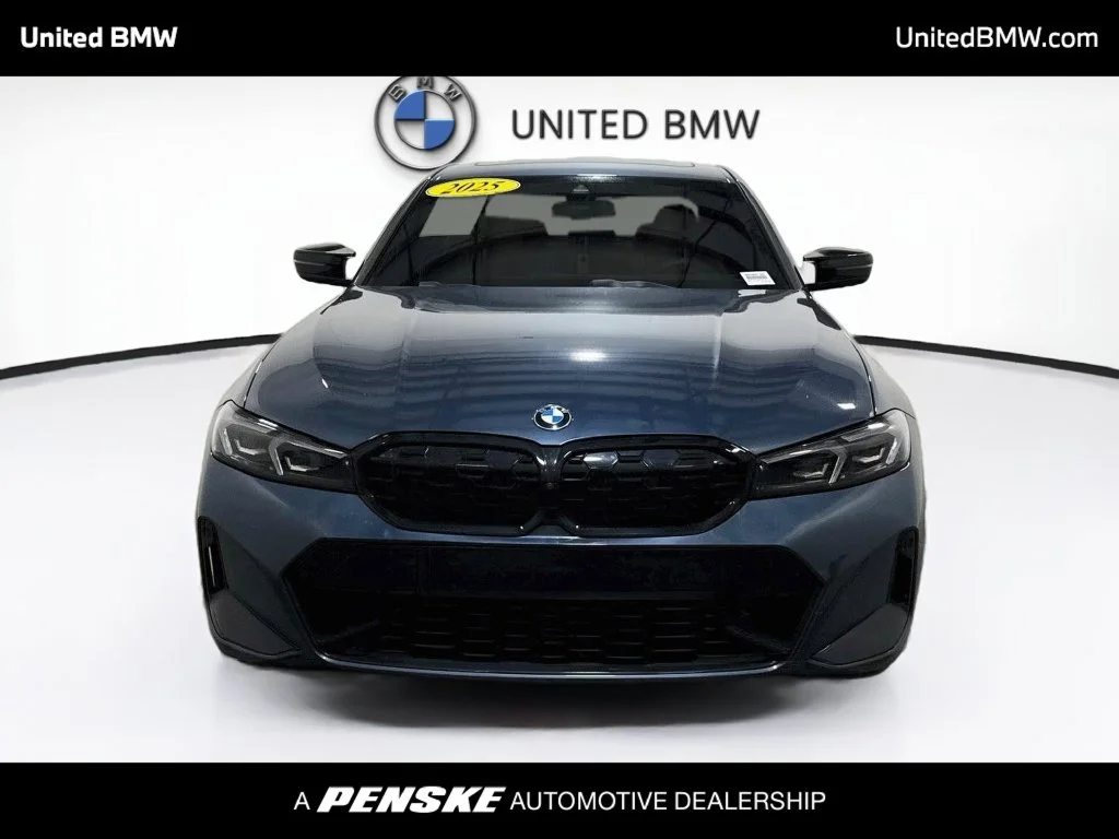 Certified Used 2025 Arctic Race Blue metallic BMW M340i xDrive image 2